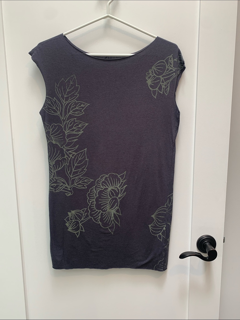 Women’s Charcoal Floral Tank Top